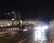 FAMEFLYNET - GV: James Bond Filming On Location At Vauxhall Bridge