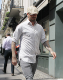 FAMEFLYNET - Exclusive: David Beckham Seen Visiting The Victoria Beckham Shop While Shopping At Dover Street Market In London