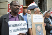 Freilassung von Al Jazeera-Journalist Ahmed Mansour in Berlin