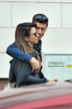 FAMEFLYNET - Exclusive: Footballer Robert Lewandowski And His Wife Anna Spotted At A Restaurant In Warsaw