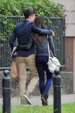 FAMEFLYNET - Exclusive: Footballer Robert Lewandowski And His Wife Anna Spotted At A Restaurant In Warsaw