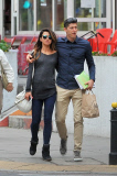 FAMEFLYNET - Exclusive: Footballer Robert Lewandowski And His Wife Anna Spotted At A Restaurant In Warsaw