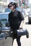 Kat Von D gets a parking ticket while grabbing lunch at Real Food Daily