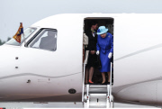 Queen Elisabeth II and prince Philip arrive in Berlin