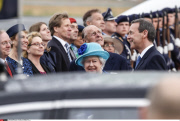 Queen Elisabeth II and prince Philip arrive in Berlin
