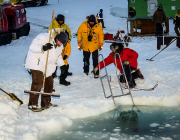 Swimming in Antarctica