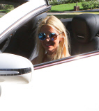 Tara Reid Out For A Cruise In Her Mercedes 