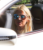 Tara Reid Out For A Cruise In Her Mercedes 