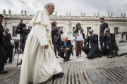 Vatican: Pope Francis holds his Weekly General Audience in St. Peter's Square