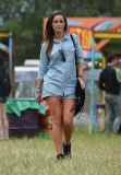 FAMEFLYNET - Fran Newman Young Seen At Glastonbury 2015