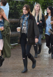 FAMEFLYNET - Alexa Chung Seen At Glastonbury 2015