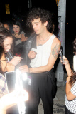 *EXCLUSIVE* Matthew Healy takes a Bong Toke in the streets with his fans