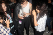 *EXCLUSIVE* Matthew Healy takes a Bong Toke in the streets with his fans