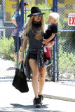 Fergie takes her adorable Axl for a mommy and me day - Part 2