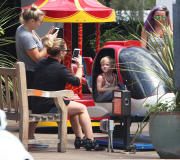 Hilary Duff Visits The Beverly Glen Market With Her Son 