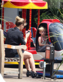 Hilary Duff Visits The Beverly Glen Market With Her Son 