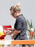 Hilary Duff Visits The Beverly Glen Market With Her Son 
