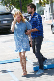 Joshua Jackson and Diane Kruger are matching in blue at Fred Segal