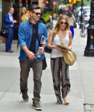 Eddie Cibrian und LeAnn Rimes im lässigen Alltagslook unterwegs in Tribeca