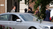 **NO UK RIGHTS** FAMEFLYNET - Exclusive: Angelina Jolie And Brad Pitt Visit The Duke And Duchess Of Cambridge