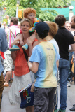 Cynthia Nixon and Christine Marinoni with son Max Ellington Nixon-Marinoni at NY Gay Pride Parade