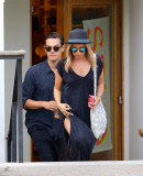 Ashley Tisdale suffers a wardrobe malfunction while shopping with her husband