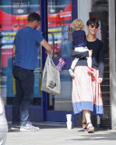 FAMEFLYNET - Exclusive: Jamie Dornan Spotted Out With His Wife And Daughter In Notting Hill