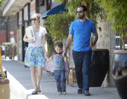 Exclusive... Natalie Portman Out And About With Her Family In Los Angeles 