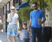 Exclusive... Natalie Portman Out And About With Her Family In Los Angeles 