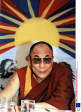 Dalai Lama Of Tibet At A Press Conference