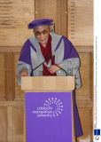 His Holiness the Dalai Lama receiving an honourary doctorate from the  London Metropolitan University, London, Britain  - 20 May 2008