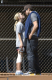 EXCLUSIVE: Reese Practing Softball While Jake Watches On (USA AND OZ ONLY, NO BLOGS) 