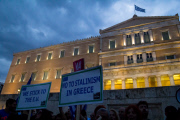 Greece: Demonstration in Favor of Remaining in Eurozone