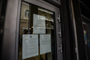 Instructions for the Pensioners at the branch of the National Bank of Greece in Solonos Street