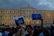 Greece: Demonstration in Favor of Remaining in Eurozone