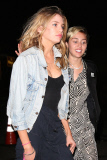 *PREMIUM EXCLUSIVE* **NO WEB, WEB EMBARGO UNTIL 1PM PST ON JULY 02, 2015**  Miley Cyrus and girlfriend Stella Maxwell have a sushi dinner date *MUST CALL FOR PRICING*