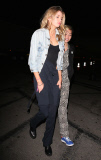 *PREMIUM EXCLUSIVE* **NO WEB, WEB EMBARGO UNTIL 1PM PST ON JULY 02, 2015**  Miley Cyrus and girlfriend Stella Maxwell have a sushi dinner date *MUST CALL FOR PRICING*