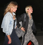 *PREMIUM EXCLUSIVE* **NO WEB, WEB EMBARGO UNTIL 1PM PST ON JULY 02, 2015**  Miley Cyrus and girlfriend Stella Maxwell have a sushi dinner date *MUST CALL FOR PRICING*