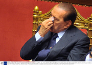Italian Prime Minister Silvio Berlusconi addresses the Senate before a confidence vote, Rome, Italy - 13 Dec 2010