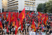 Athens Communist Party demonstration