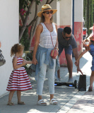Jessica Alba & Family Out Shopping In Malibu 