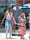 Jessica Alba & Family Out Shopping In Malibu 
