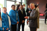 Prince Charles visits Glamorgan County Cricket Club ahead of The Ashes, Britain - 5 Jul 2015