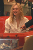 *EXCLUSIVE* Elle Fanning feeds her Shoe Addiction at Neimus Marcus