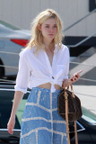 *EXCLUSIVE* Elle Fanning feeds her Shoe Addiction at Neimus Marcus