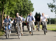 Willem Alexander auf dem Fahrrad