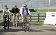 Willem Alexander auf dem Fahrrad