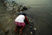 Pollution in the River Ganges, Allahabad, India - 06 Jul 2015