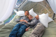 Skylodge glass hotel lets adventurous travellers stay in Glass Pod on a 400ft Cliff, Peru - Jul 2015