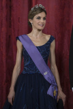 FAMEFLYNET - King Felipe And Queen Letizia Host A Gala Dinner For The President Of Peru